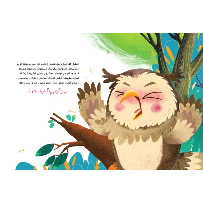 کتاب چیزی بگو جغدوجان